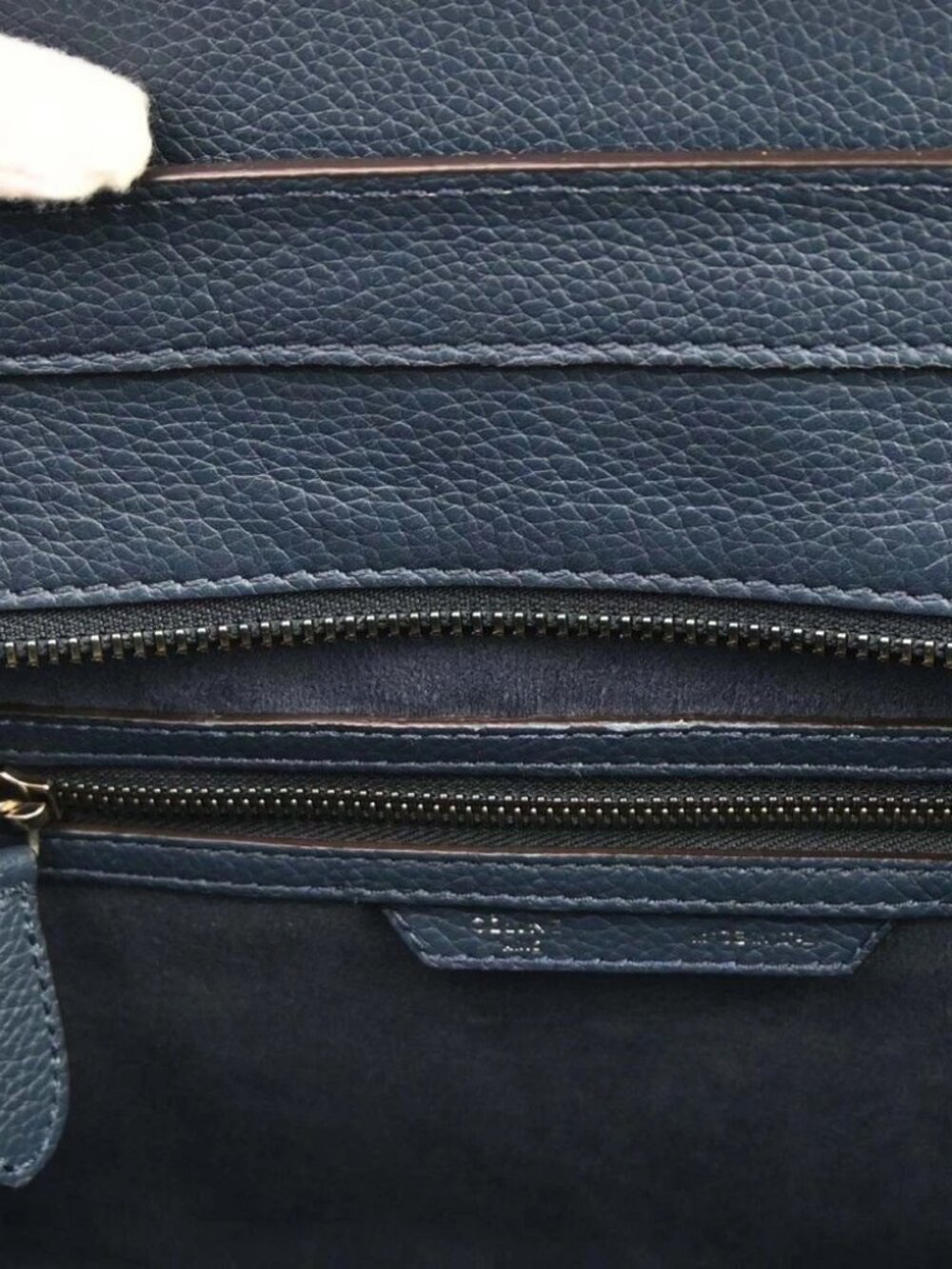 Celine Navy Mini Luggage Tote Bag F-AT-0183 F-PA-0193 196989 - Picture 5 of 14